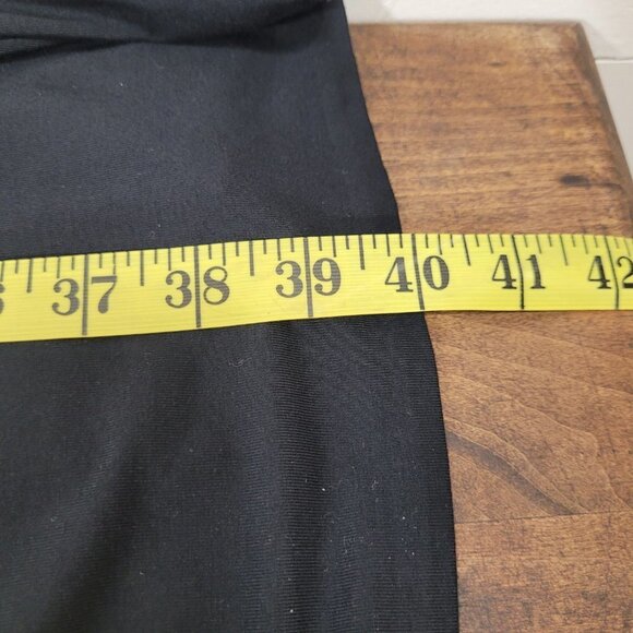 EUC Talbots Dress Women's Petite sz L Black Faux Wrap Long Sleeve Midi Dress - Picture 6 of 6